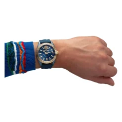 Heren Carlo Colucci Horloges^Sportief-Elegante Herenhorloge met Siliconen Band