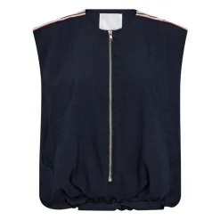 DAMES Co'Couture Sportieve Ballon Vest Jas met Strepen