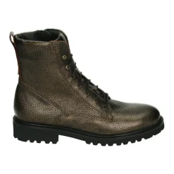 DAMES Durea Laarzen^Sportieve Bronzen Leren Sneakers