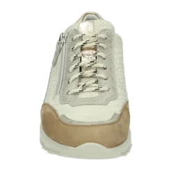 DAMES Durea Sportieve Lage Beige Sneakers