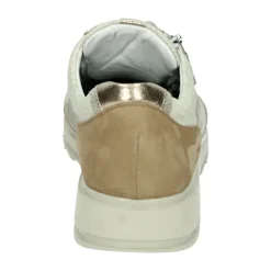 DAMES Durea Sportieve Lage Beige Sneakers