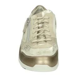 DAMES Durea Sneakers^Sportieve Lage Beige Sneakers
