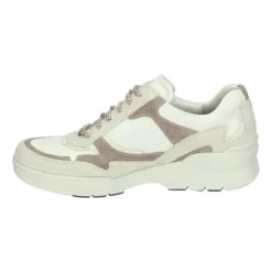 DAMES Durea Sneakers^Sportieve Lage Beige Sneakers