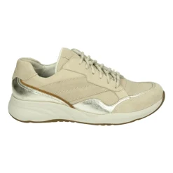 DAMES Durea Sportieve Lage Damesschoenen in Taupe