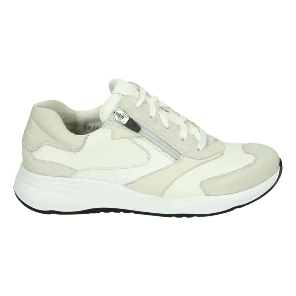 DAMES Durea Sneakers^Sportieve Lage Damesschoenen Wit Patroon