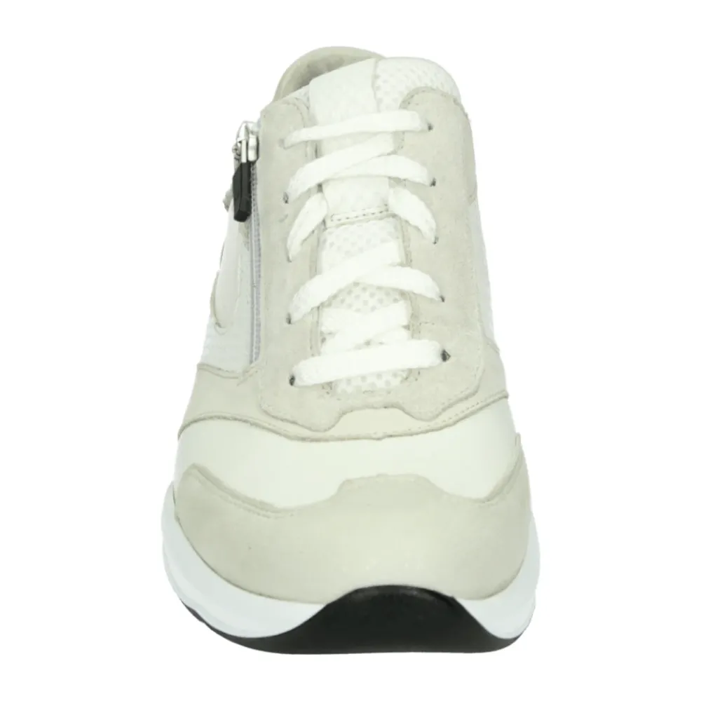 DAMES Durea Sneakers^Sportieve Lage Damesschoenen Wit Patroon