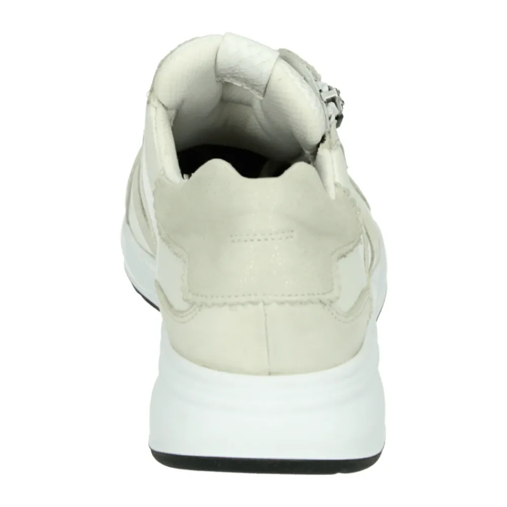 DAMES Durea Sneakers^Sportieve Lage Damesschoenen Wit Patroon