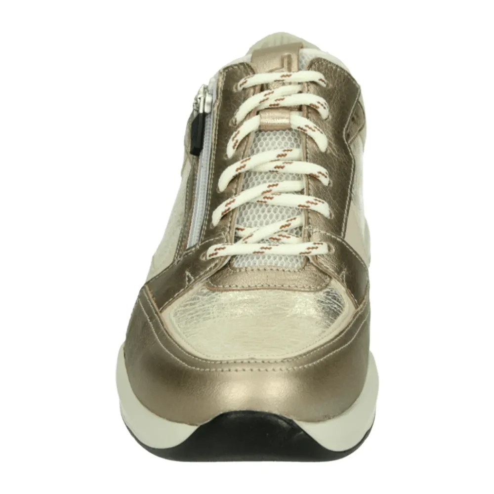 DAMES Durea Sneakers^Sportieve Lage Damesschoenen in Brons