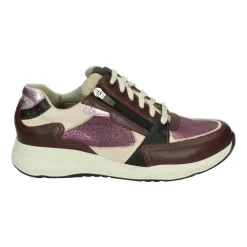 DAMES Durea Sneakers^Sportieve Lage e Leren Sneakers