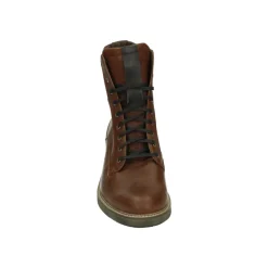 DAMES Durea Laarzen^Sportieve Mid Damesschoenen in Cognac