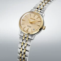 DAMES Seiko Horloges^SRPL64J1 - Horloge PRESAGE Cocktail Automatisch 3 wijzers datum