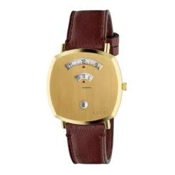 Heren Gucci Horloges^Stijlvol Functioneel Leren Band Horloge