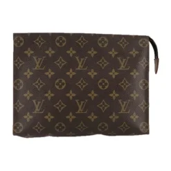DAMES Louis Vuitton Stijlvolle Bedrukte Plat Zakje