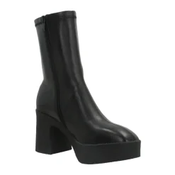 DAMES Noa Harmon Stijlvolle enkellaarsjes met hak en rubberen zool