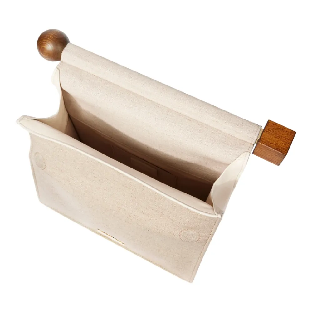 DAMES Jacquemus Clutches^Stijlvolle Grijze Tassen met Koeienhuid