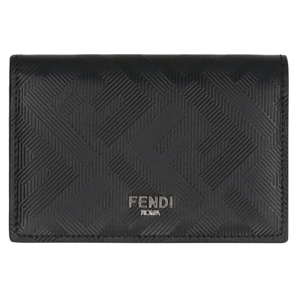 Heren Fendi Portefeuilles^Stijlvolle Leren Kaarthouder