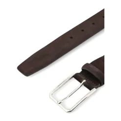 Heren Santoni Stijlvolle leren riem met uniek ontwerp