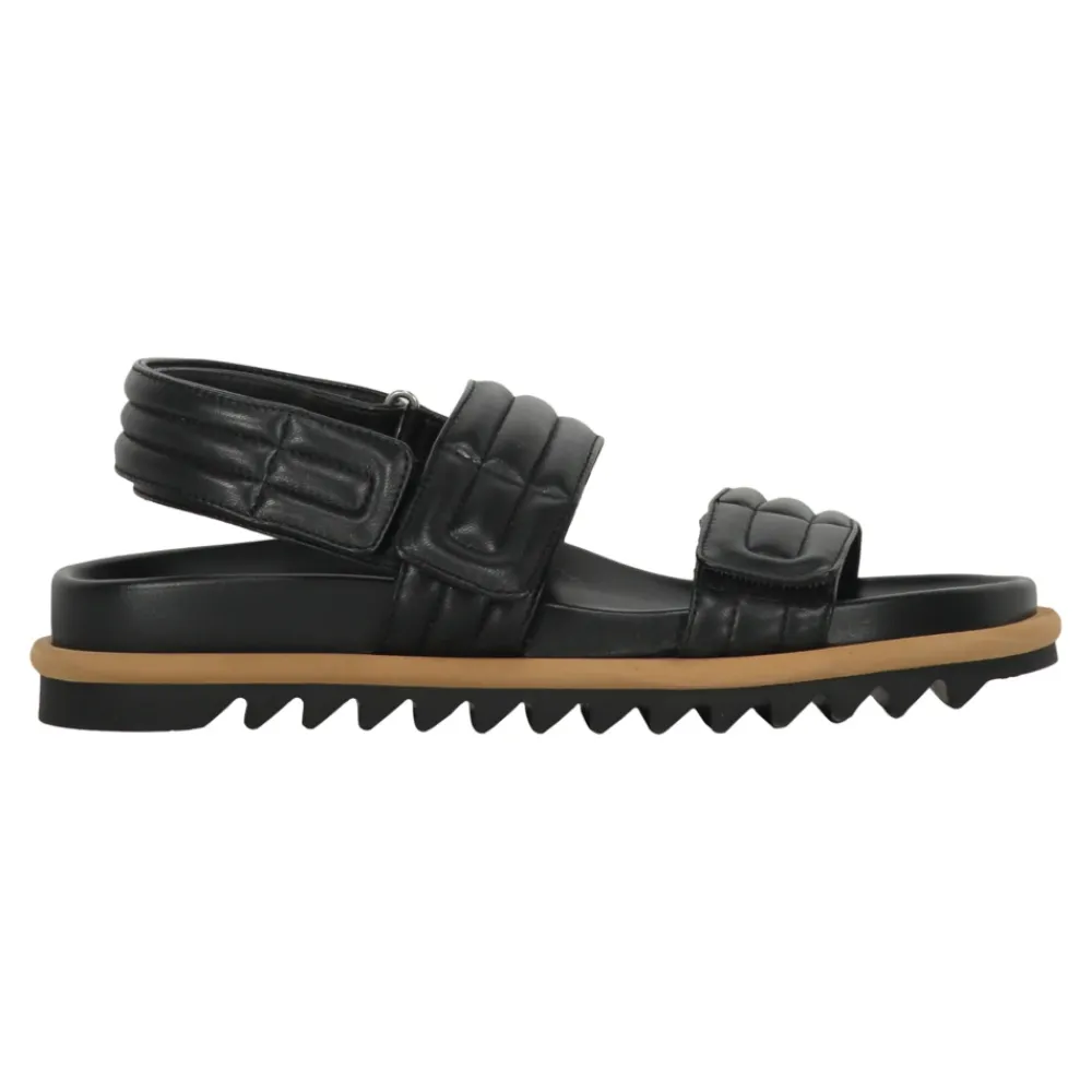 Heren Dries Van Noten Stijlvolle leren rubberen slippers sandalen