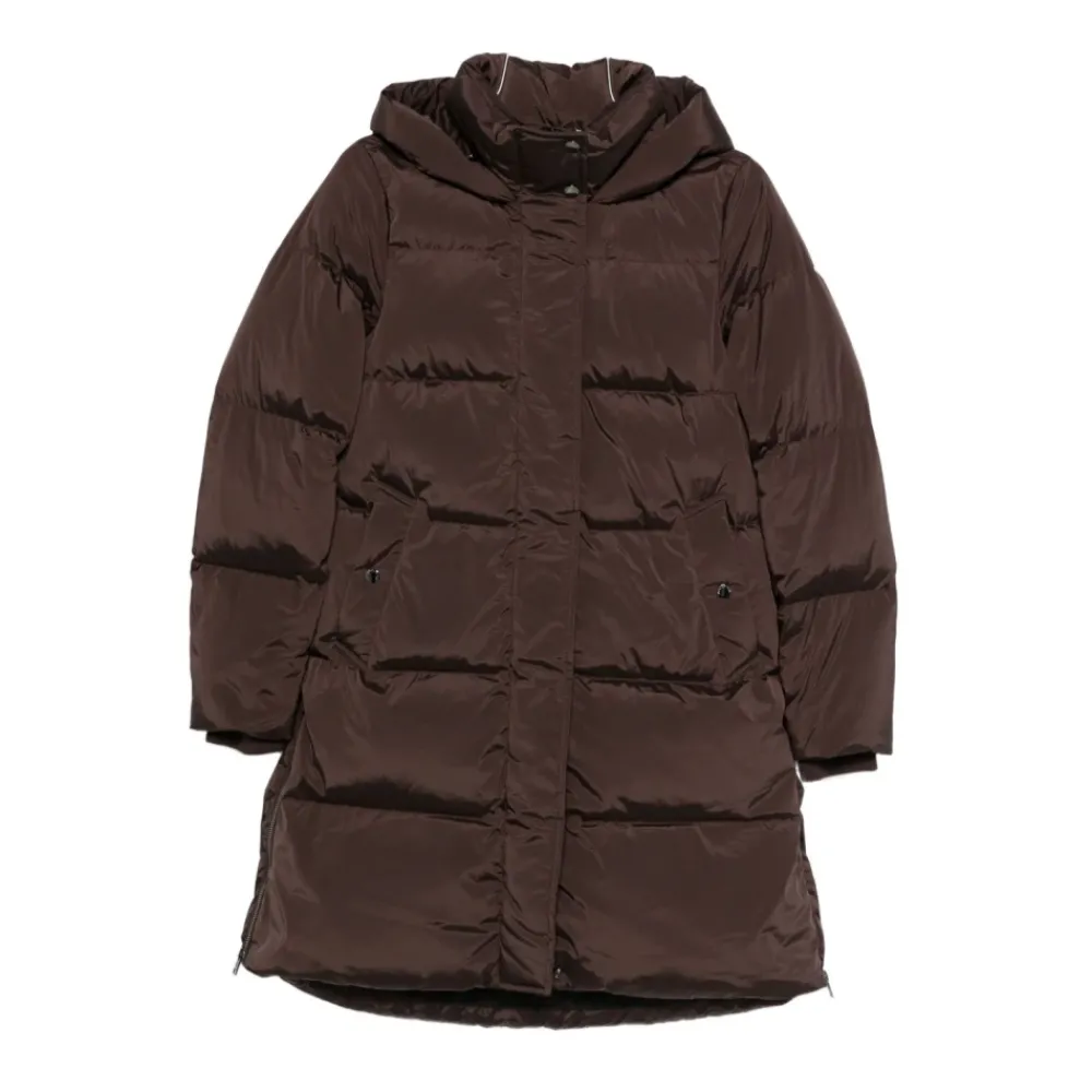 DAMES Woolrich Stijlvolle Marrone Jas voor Vrouwen