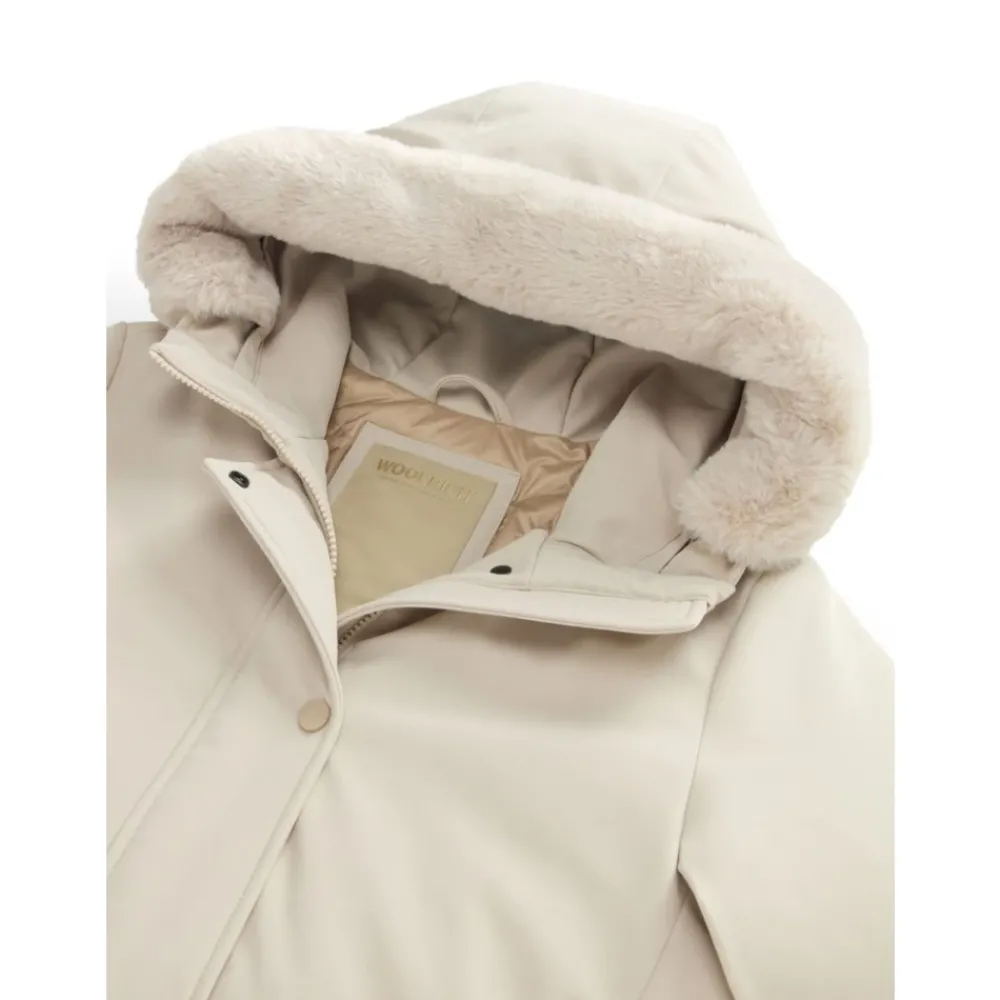 DAMES Woolrich Stijlvolle Oxford Tan Parka