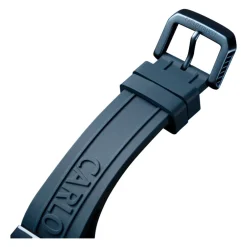 Heren Carlo Colucci Stijlvolle roestvrijstalen siliconen horloge