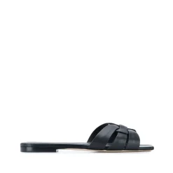DAMES Saint Laurent Slippers^Stijlvolle Tribute Mules met Vierkante Neus