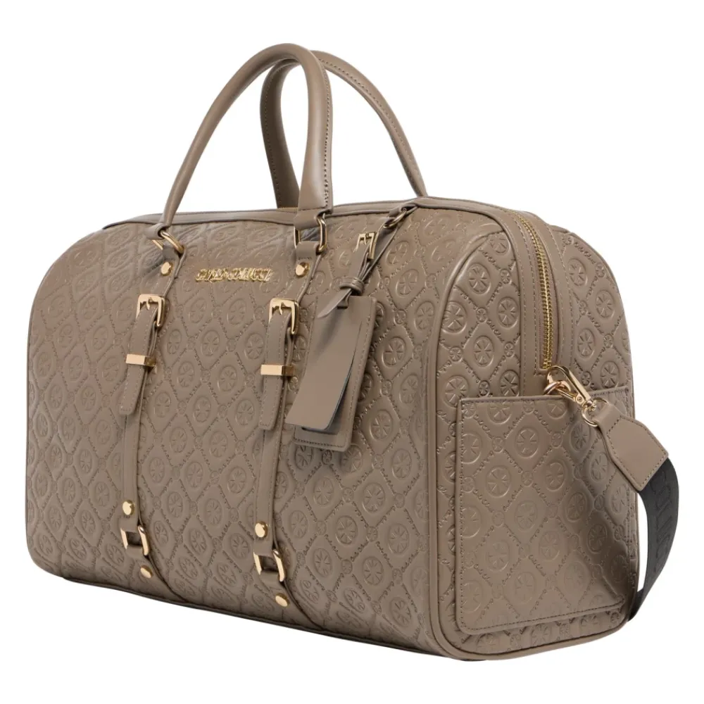 DAMES Carlo Colucci Stijlvolle Weekender met Gestanst Logo