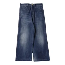 Elisabetta Franchi Stijlvolle Wijde Pijpen Jeans