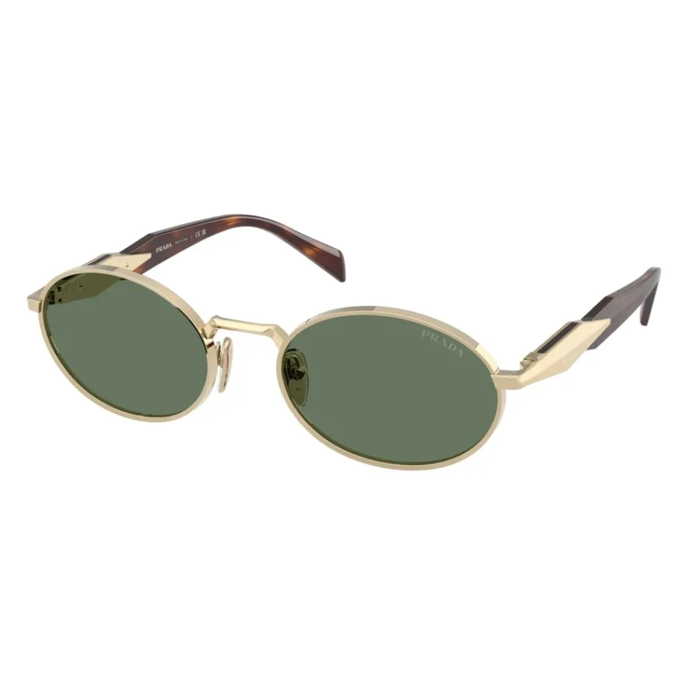 DAMES Prada Zonnebrillen^Stijlvolle zonnebril in lichtgoud