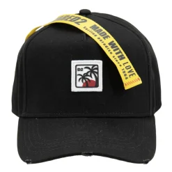Heren Dsquared2 Petten^Stitched Logo Baseball Cap Fibbia