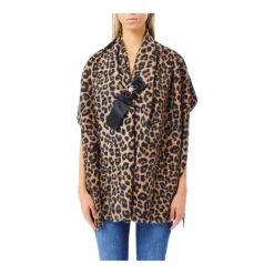 DAMES Liu Jo Stola animalier con spilla removibile con perle e strass.