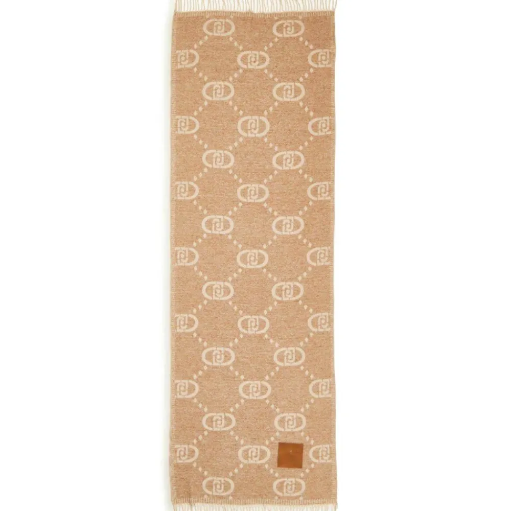 DAMES Liu Jo Stola met monogram en gerafelde randen