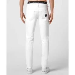 Heren Philipp Plein Jeans^Stone Washed Denim 5 Pocket Pants
