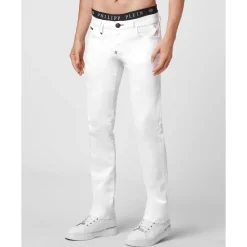 Heren Philipp Plein Jeans^Stone Washed Denim 5 Pocket Pants