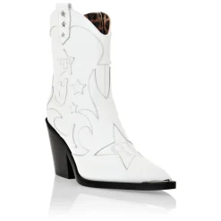 DAMES Philipp Plein Laarzen^Strass Cow Boy Laarzen Middenhoge Hakken Hoge Sterren