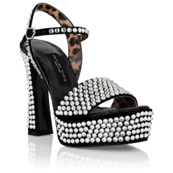 DAMES Philipp Plein Sandalen^Strass Platform Sandalen