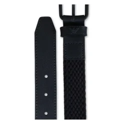 Emporio Armani Riemen En Bretels^Stretch Geweven Riem met Gesp
