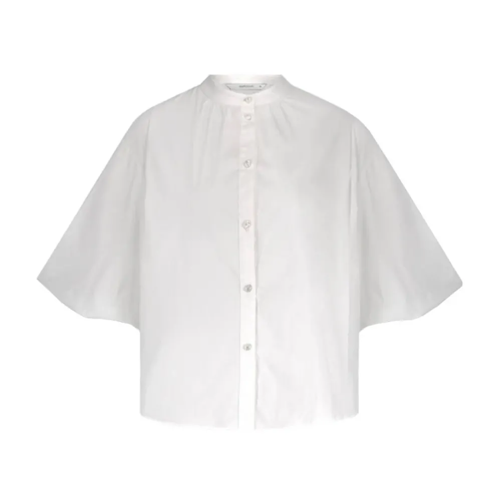 DAMES Summum Woman Blouses^Stretch Katoenen Blouse Lange Mouw