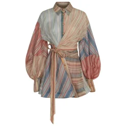 DAMES Zimmermann Jurken^Striped Mini Dress Rebellion