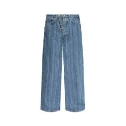DAMES Ganni Structured Denim Double Fly Baggy Jeans