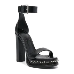 DAMES Alexander McQueen Studded Leren Hoge Hak Sandalen