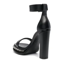 DAMES Alexander McQueen Studded Leren Hoge Hak Sandalen