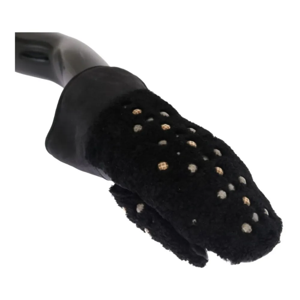 Heren Dolce & Gabbana Handschoenen^Studded Shearling Handschoenen