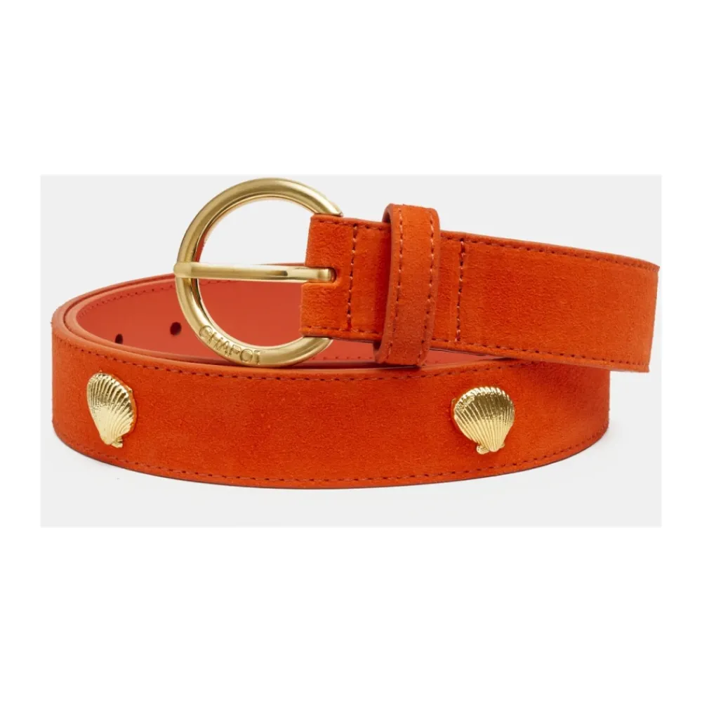 DAMES FABIENNE CHAPOT Studded Shell Belt