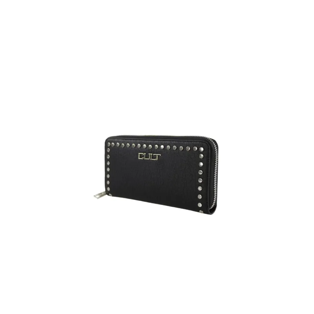 DAMES Cult Studded Zip Wallet voor vrouwen