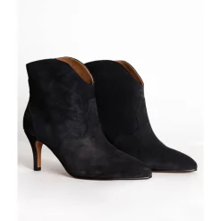 DAMES Toral Enkellaarsjes^Suède Basket Enkellaars Selene