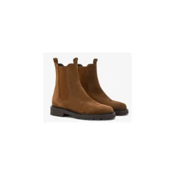 DAMES Carmens Suède Chelsea Boots Brit Beat Licht
