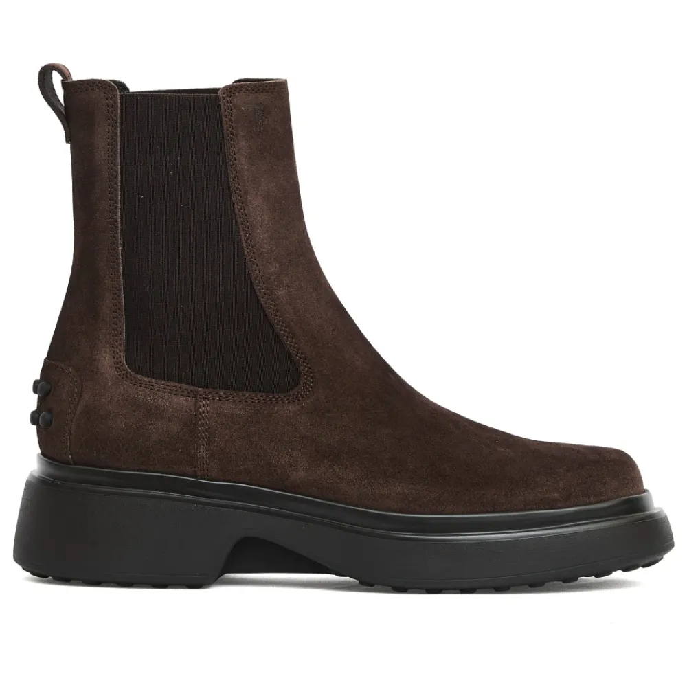 DAMES Tod's Suède Chelsea Enkellaarzen