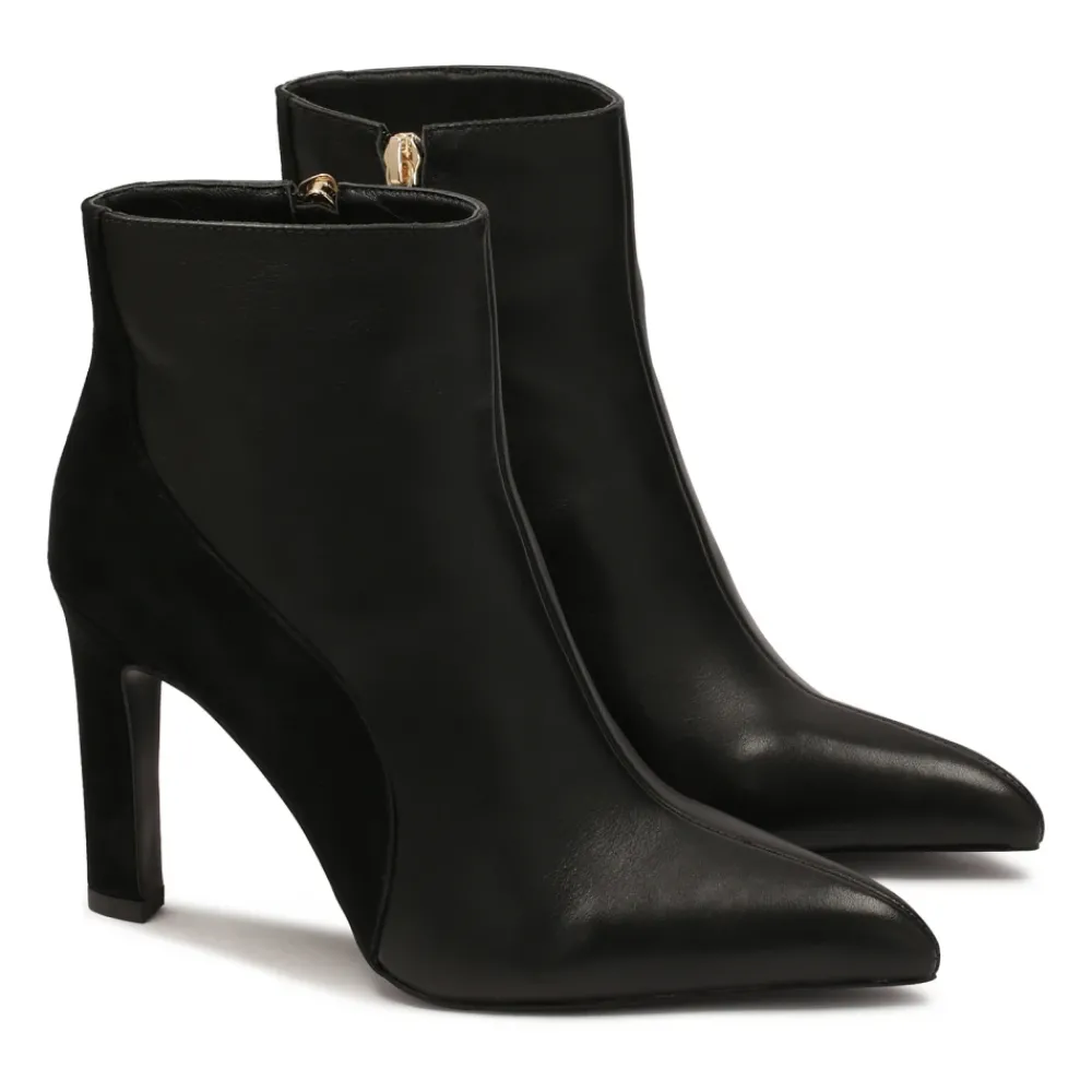 DAMES Kazar Enkellaarsjes^Suède en gladleren laarzen