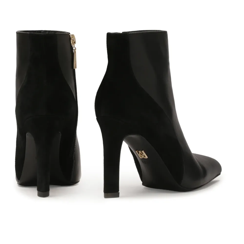 DAMES Kazar Enkellaarsjes^Suède en gladleren laarzen